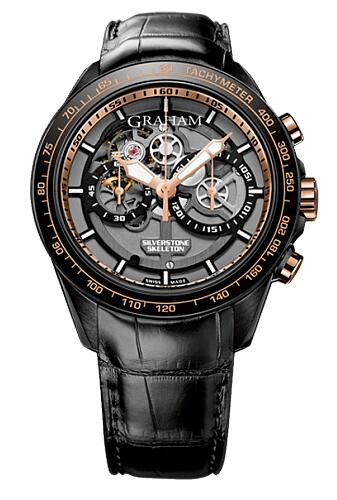 Graham Silverstone Skeleton Steel & Gold 2STAZ.B02A Replica Watch